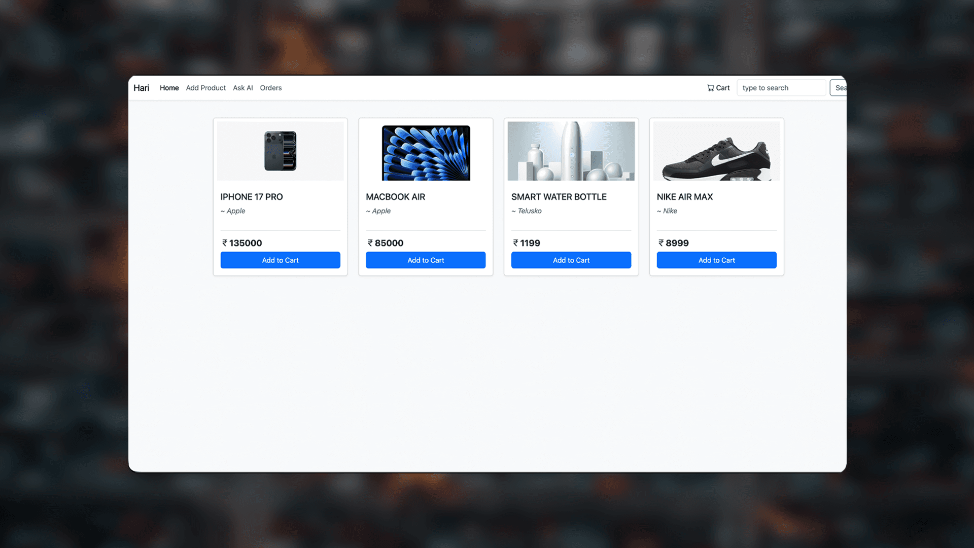 E-Commerce preview